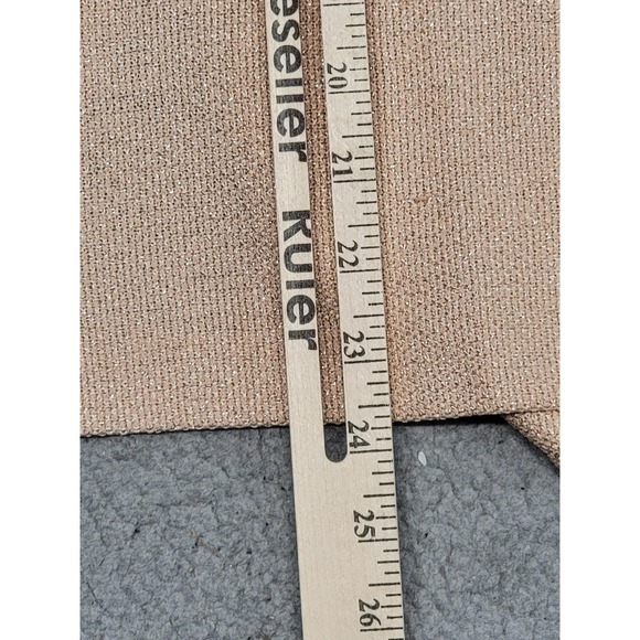 St John Couture Skirt Suit Womens 16 Pink Lurex Knit Jacket Rhinestone Button - Picture 9 of 16